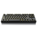 E-Yooso Z-87 Yellow Single Light 87 Keys Wired Mechanical Keyboard Black (Red Switch)