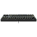 E-Yooso Z-87 Yellow Single Light 87 Keys Wired Mechanical Keyboard Black (Red Switch)