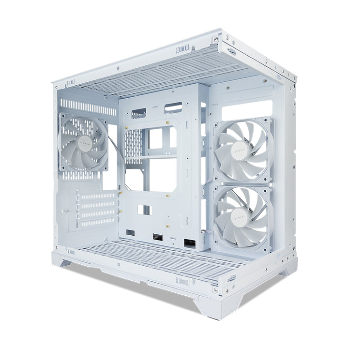 Tecware VX90M MATX Dual Tempered Glass Panoramic PC Case | DataBlitz