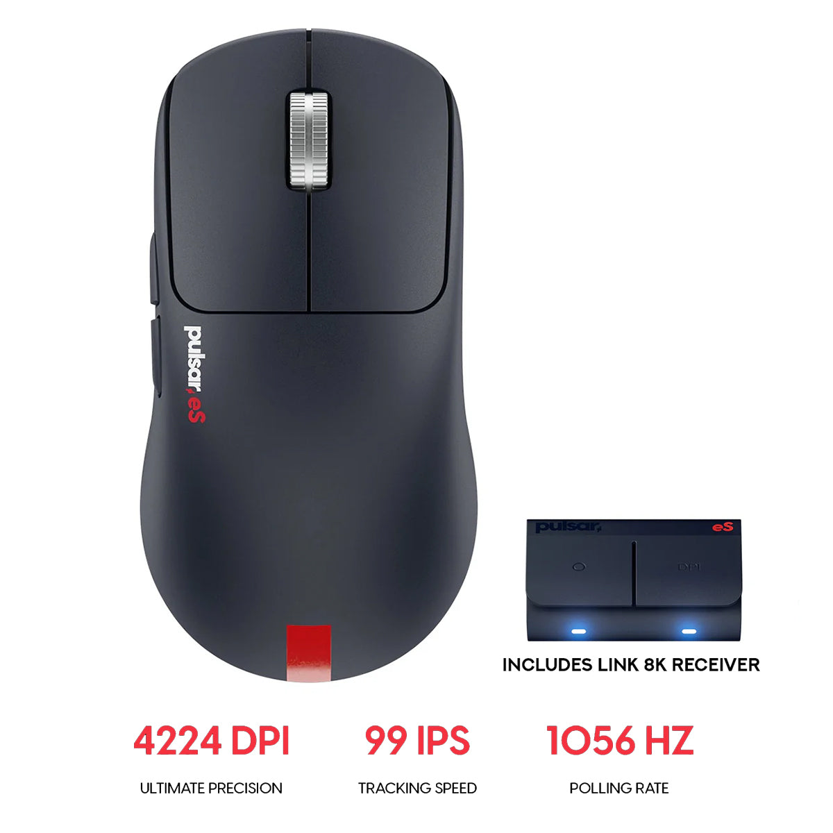 Pulsar eS FS-1 8K Polling Rate eSports Gaming Mouse (Pulsar eS Blue) (PFS1ES201)