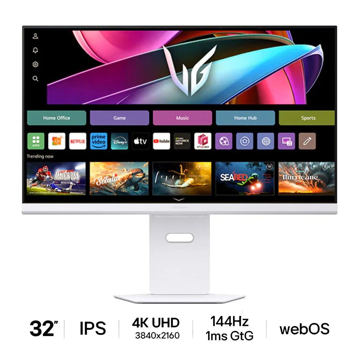 LG UltraGear 32G810SA-W 32" Ultragear 4K UHD (3840x2160) 144Hz 1ms GTG G-Sync