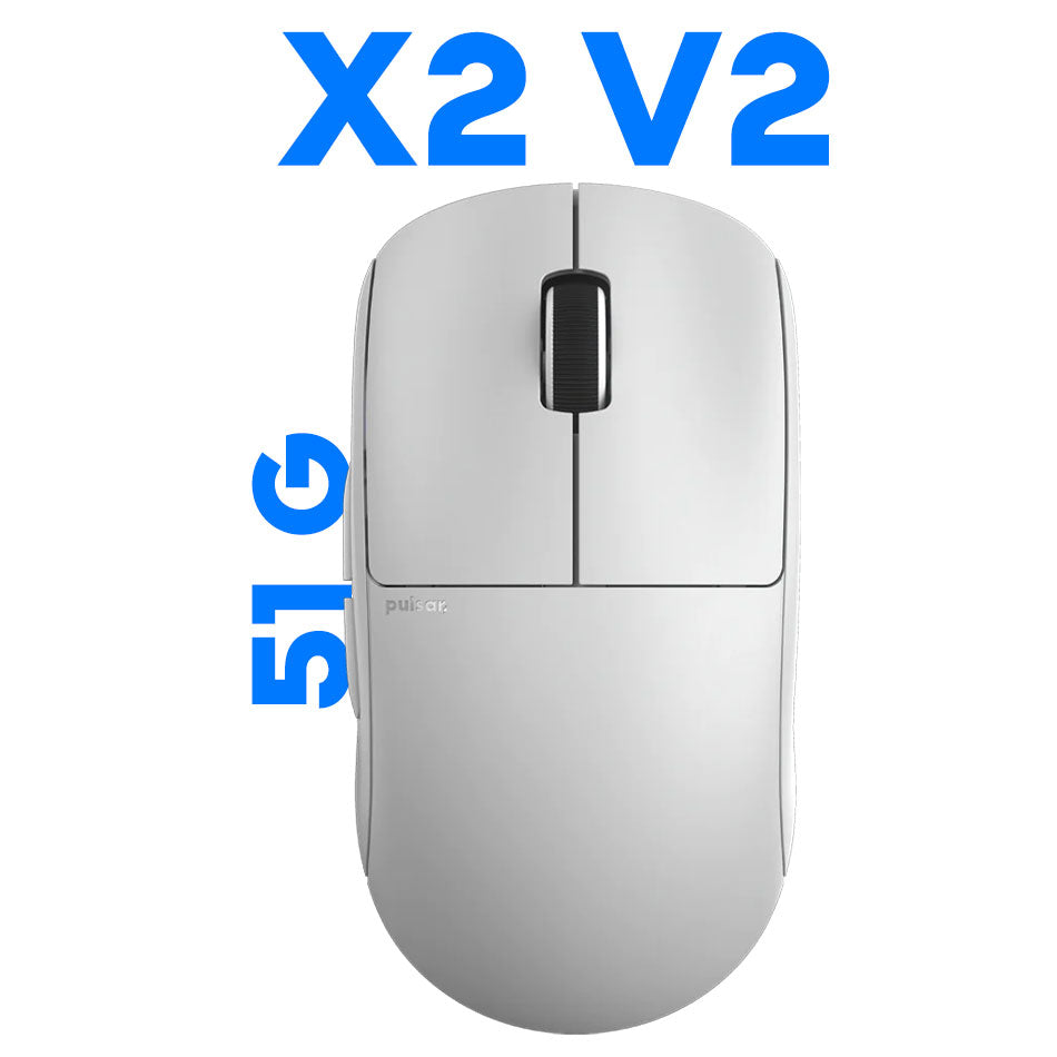 Pulsar X2V2 Symmetrical Wireless Gaming Mouse Size 1 (White