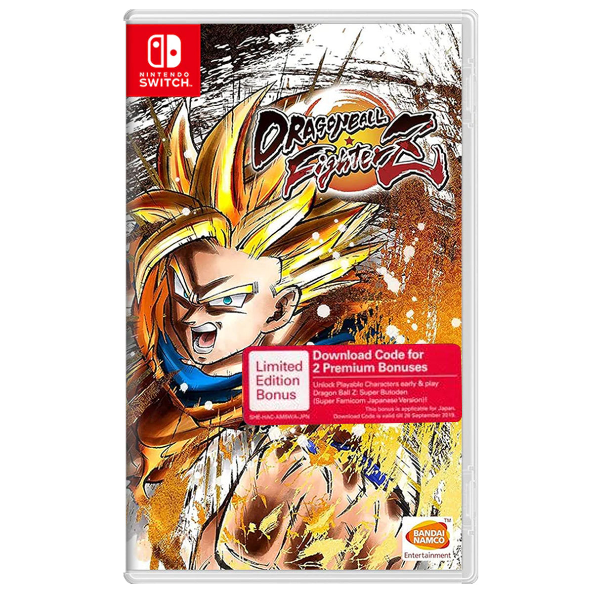 Nintendo Switch Dragonball Fighterz Limited Edition Bonus (Download Code  For Premium Bonuses) Asian