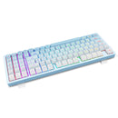E-Yooso Z-94 Tri-Mode RGB 94-Keys Hot-Swappable Mechanical Keyboard White/Blue (Linear White switch)