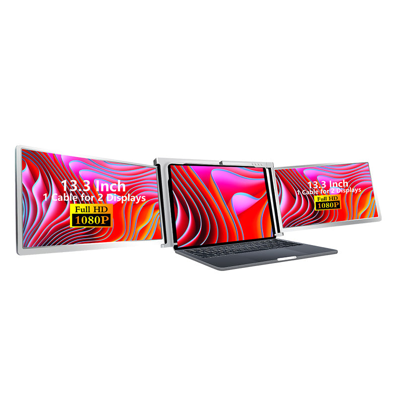 S300 13.3" FHD (1920x1080) IPS Portable Dual Screen Monitor for Notebook Laptop + Sleeve