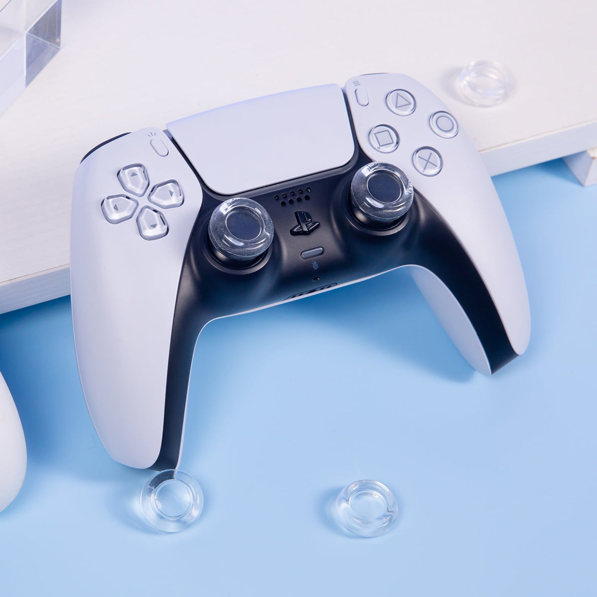 IINE Transparent Thumb Grip Caps for PS5/ Xbox/ Switch Pro Controller (L994)