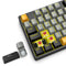 E-Yooso Z-87 Yellow Single Light 87 Keys Wired Mechanical Keyboard Grey/Black/Orange (Red Switch)