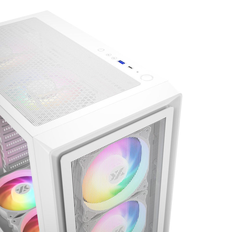 XYZ Airone 100 X Mesh ATX PC Case with 6 Pre-installed 120mm ARGB Fans | DataBlitz