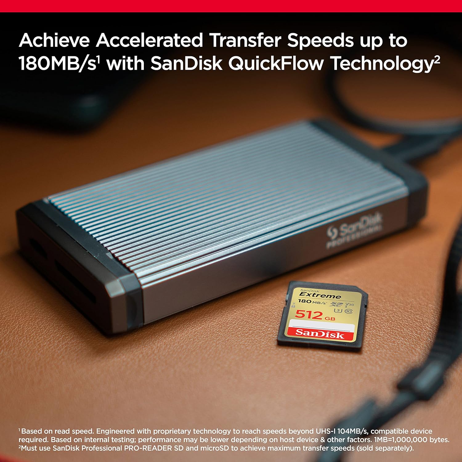 Sandisk Extreme 512GB 180MB/s SDXC UHS-1 Card