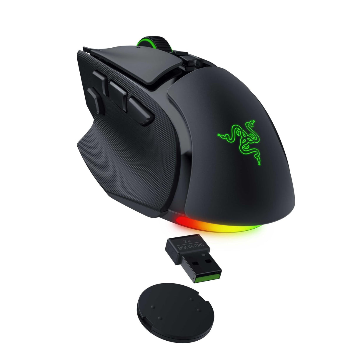 Razer Basilisk V4 Pro Fully Customizable Wireless Ergonomic Gaming Mouse (Black)