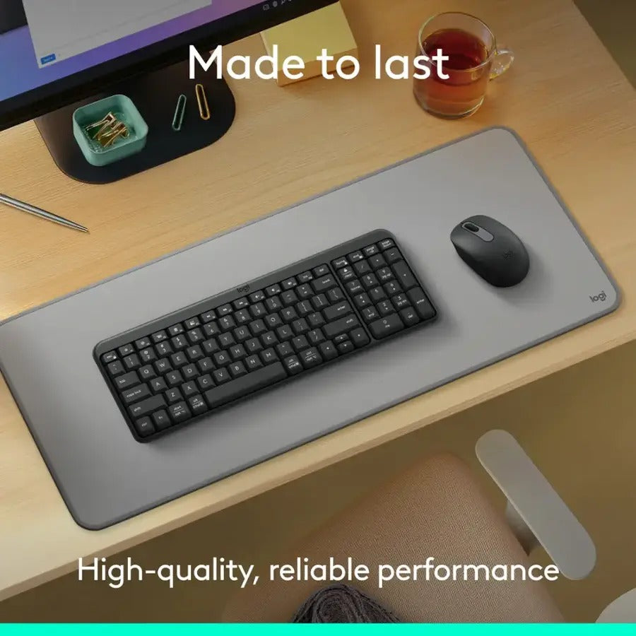 Logitech MK250 Compact Wireless Mouse and Keyboard (Graphite) (920-013559)