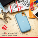 Sandisk Extreme 1TB USB-C USB 3.2 Gen 2 Up To 1050MB/S Portable SSD V2 (Sky Blue)