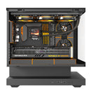 DarkFlash Floatron F1 Art Ultra TG Panel M-ATX PC Case (Black)