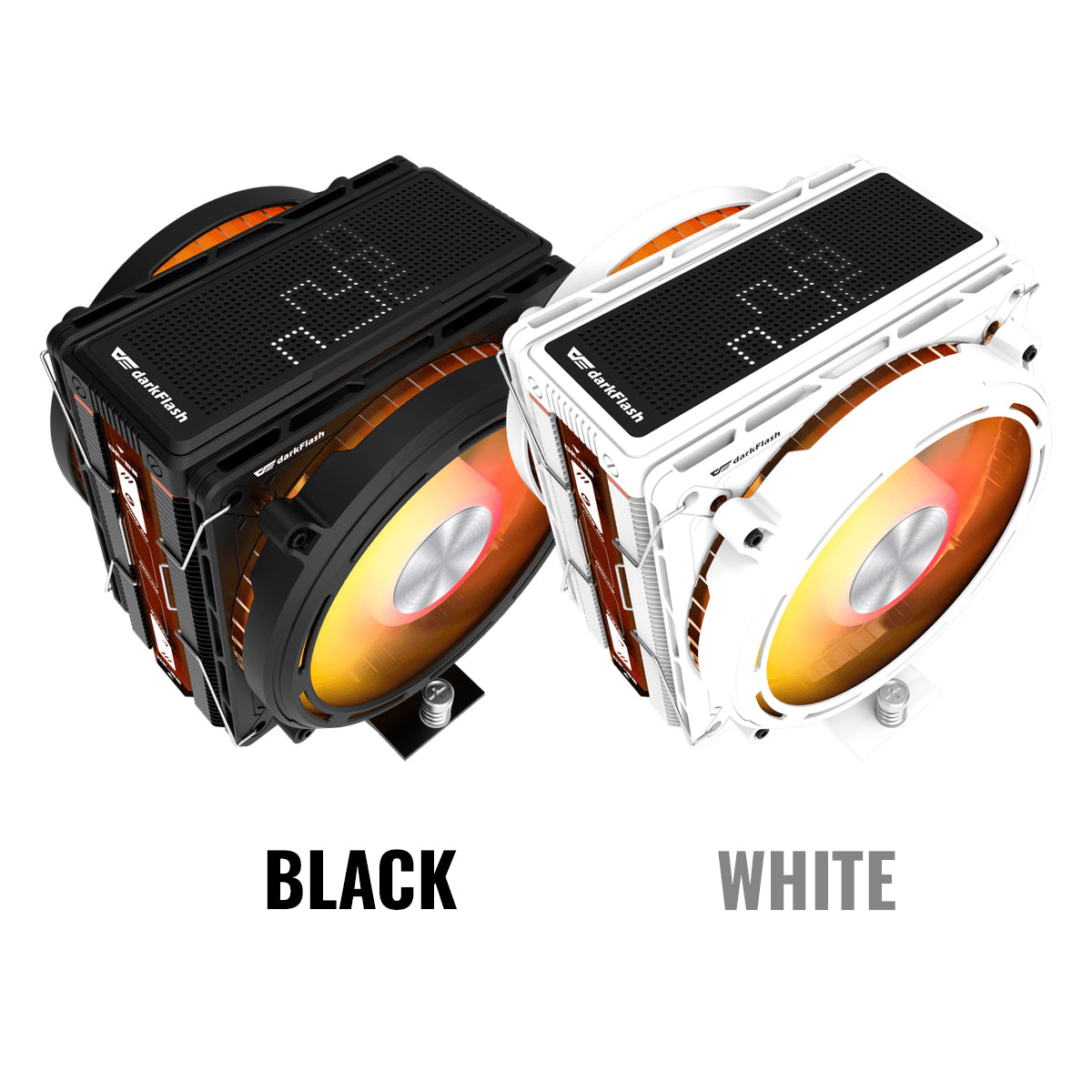 DarkFlash E400 Plus LED Matrix Display Dual Fan Tower CPU Cooler