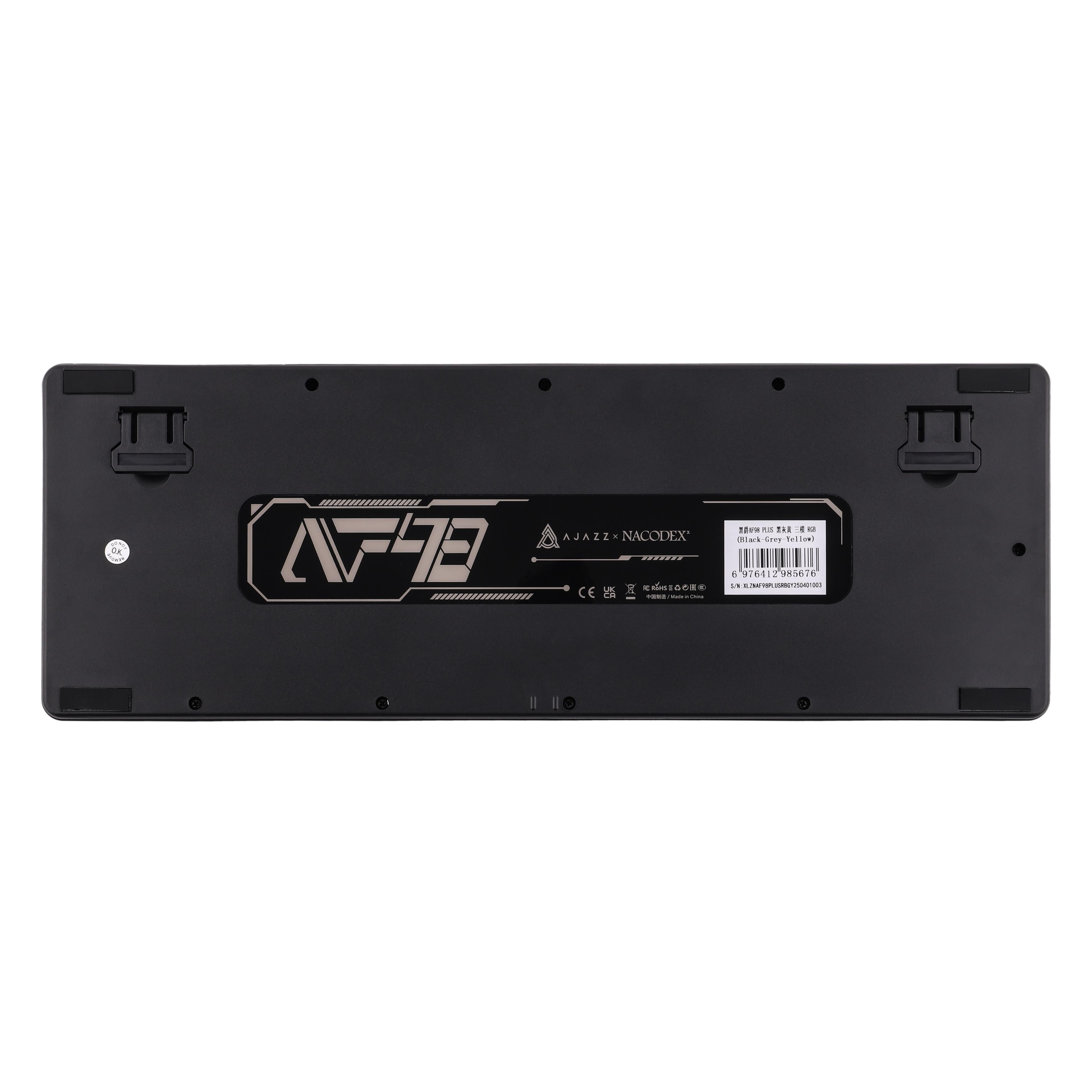 Ajazz AF98 Plus RGB Tri-Mode 97-Keys Membrane Keyboard (Black Shark Red)