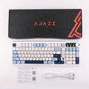 Ajazz AF98 Plus RGB Tri-Mode 97-Keys Membrane Keyboard (Blue/White/Blue)