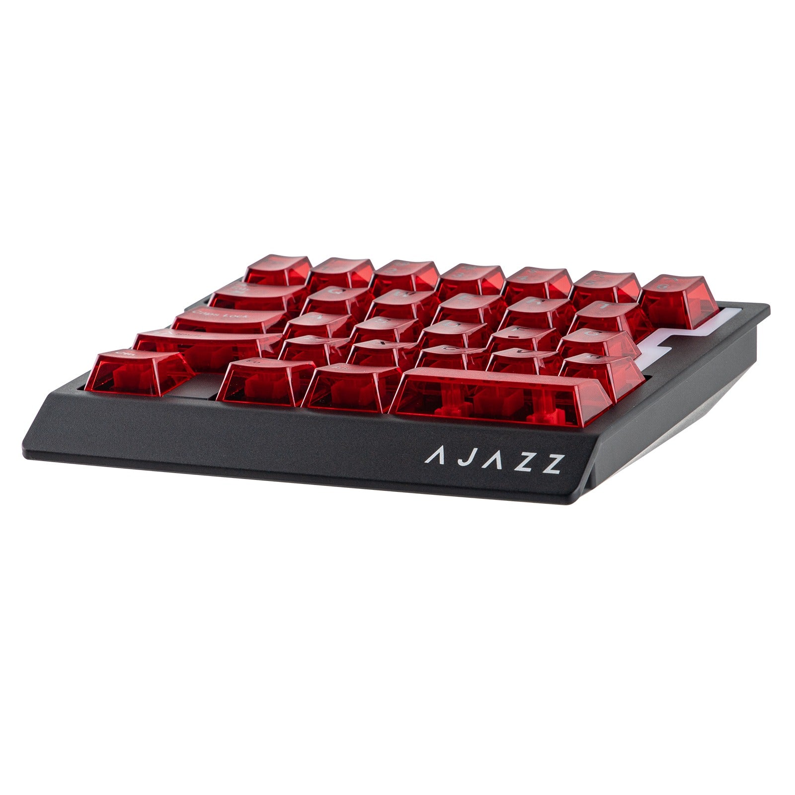 Ajazz AK029 RGB Magnetic Switch Wired 29-Keys Hot-Swappable Mechanical Keyboard (Transparent Red) (Flame Ignation Switch)