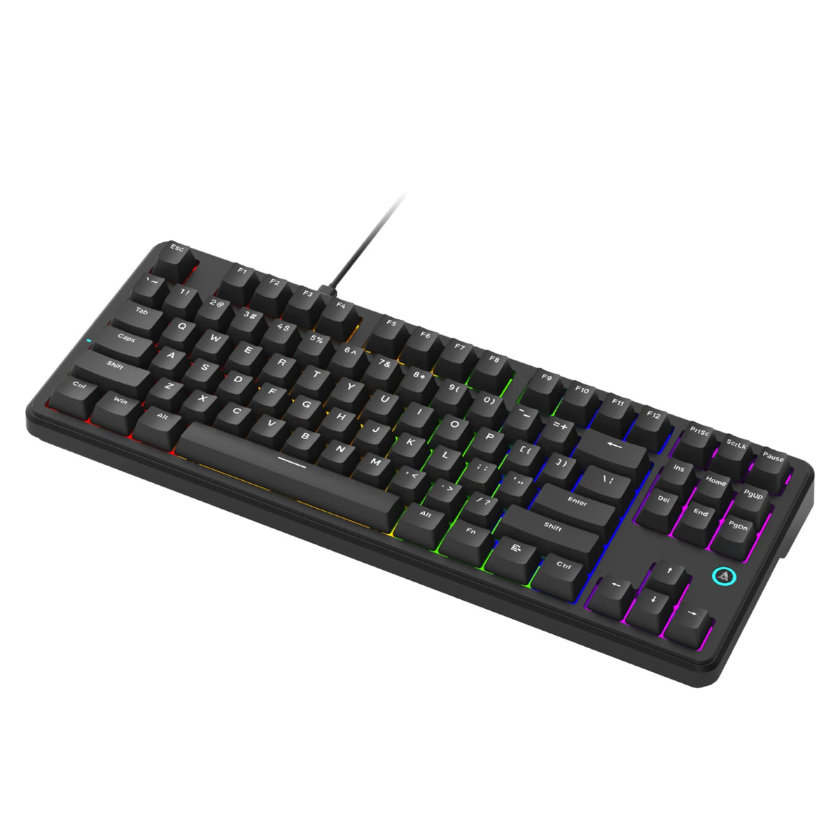 Ajazz AK870 V2 Mixed Light Wired 87-Keys TKL Gasket-mounted Hot Swappable Mechanical Keyboard