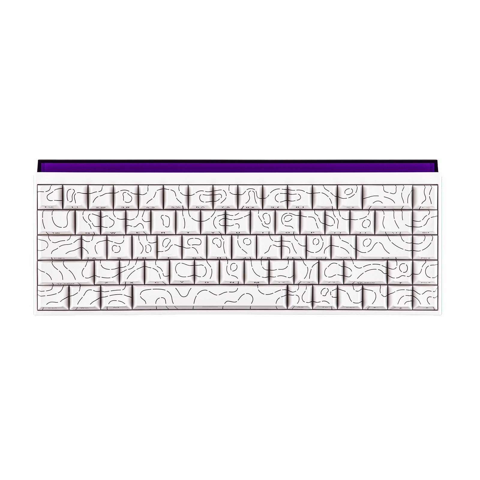 Nacodex x Ajazz NK68 Mixed Light Wired 68-Key Hot-Swappable Mechanical Keyboard (White Contour)