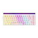 Nacodex x Ajazz NK68 Mixed Light Wired 68-Key Hot-Swappable Mechanical Keyboard (White Contour)