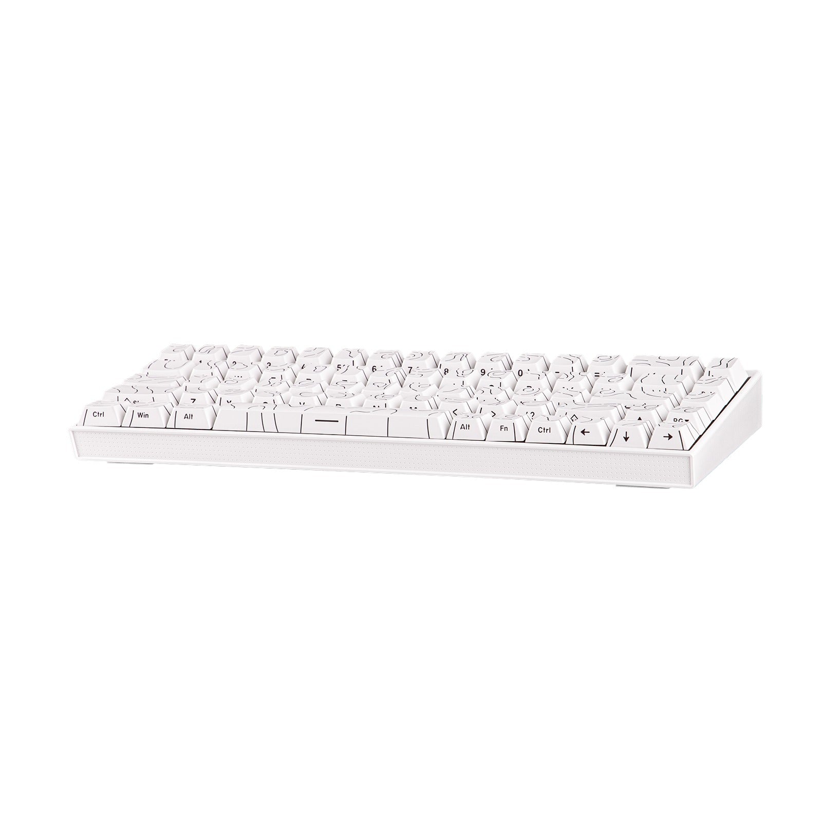 Nacodex x Ajazz NK68 Mixed Light Wired 68-Key Hot-Swappable Mechanical Keyboard (White Contour)
