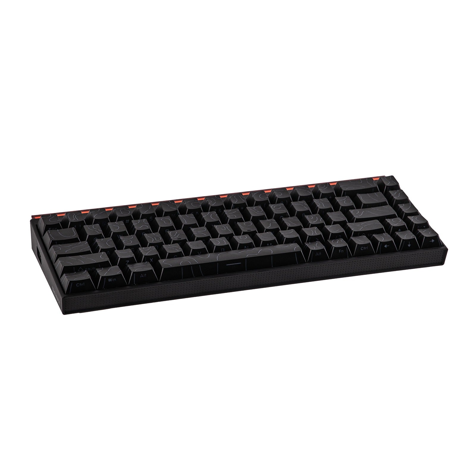 Nacodex x Ajazz NK68 Mixed Light Wired 68-Key Hot-Swappable Mechanical Keyboard (Black Contour) (Red Switch)