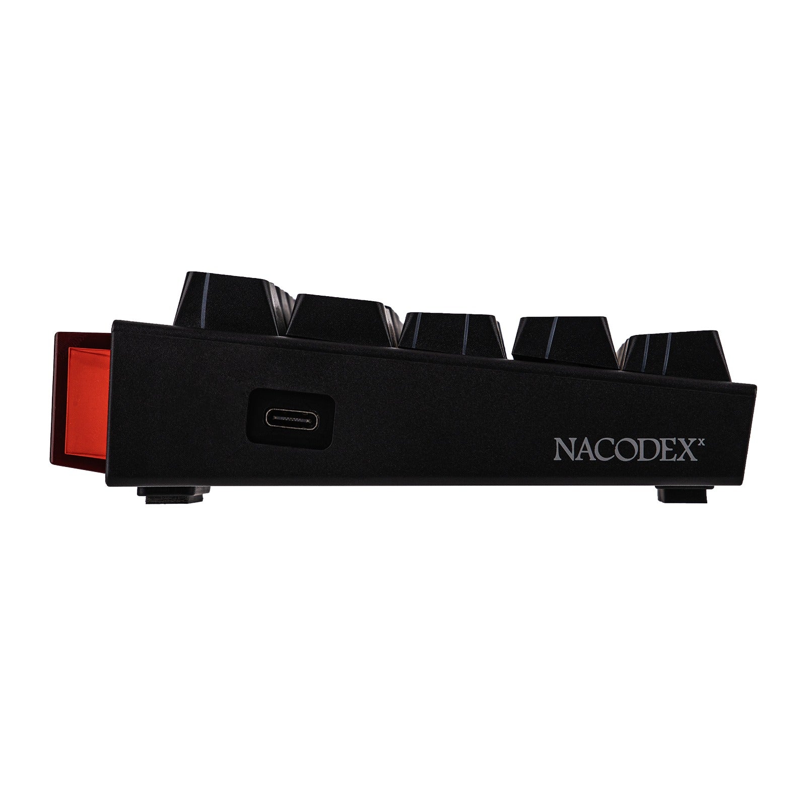 Nacodex x Ajazz NK68 Mixed Light Wired 68-Key Hot-Swappable Mechanical Keyboard (Black Contour) (Red Switch)