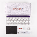 Nacodex x Ajazz NK68 Mixed Light Wired 68-Key Hot-Swappable Mechanical Keyboard (White Contour)