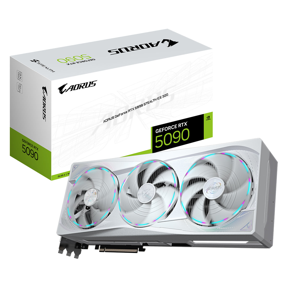 Gigabyte Aorus GeForce RTX 5090 Stealth Ice 32GB GDDR7 Graphics Card