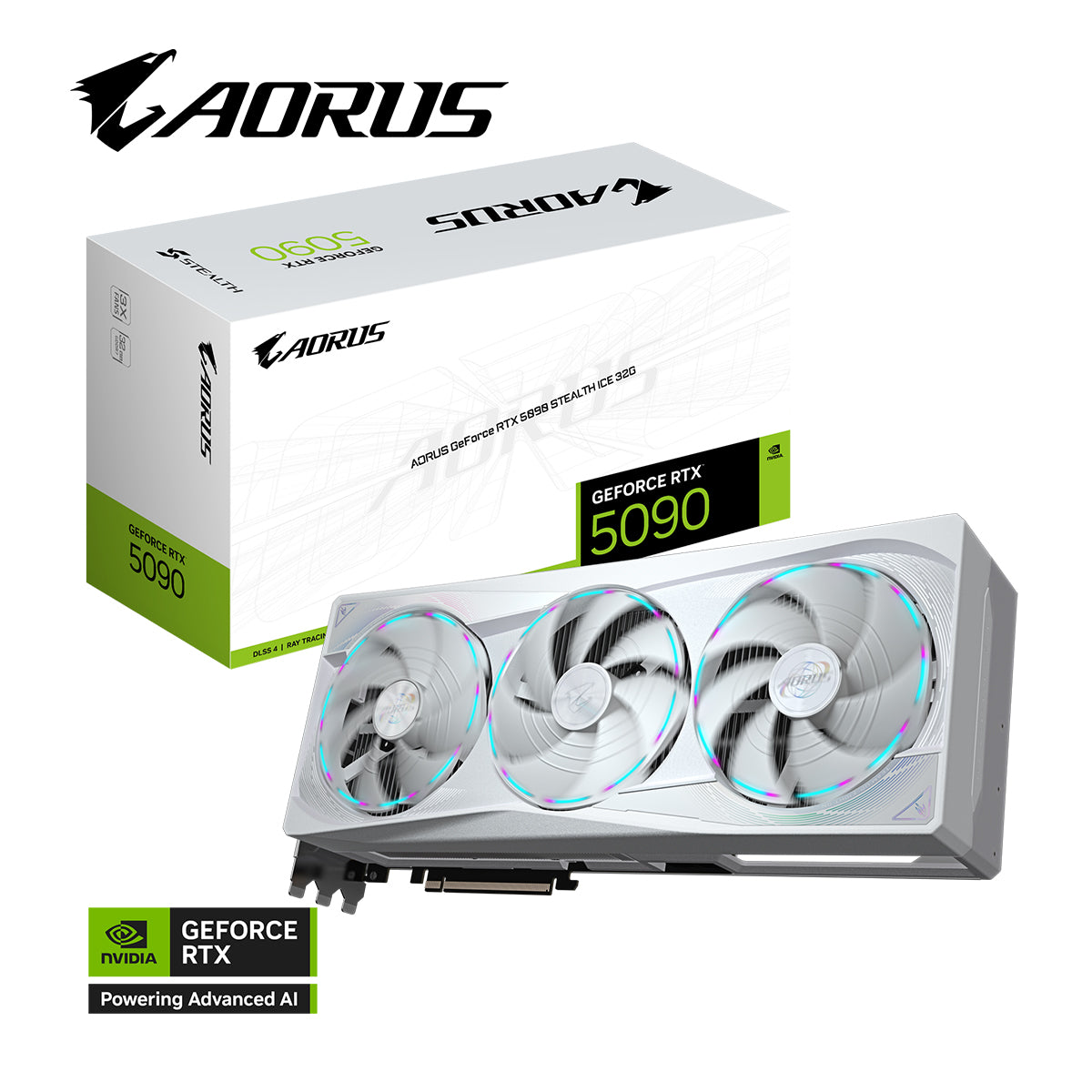 Gigabyte Aorus GeForce RTX 5090 Stealth Ice 32GB GDDR7 Graphics Card