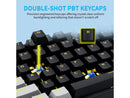E-Yooso Z-87 Yellow Single Light 87 Keys Wired Mechanical Keyboard Black/Grey (Blue Switch)