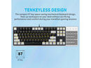E-Yooso Z-87 Yellow Single Light 87 Keys Wired Mechanical Keyboard Black/Grey (Blue Switch)