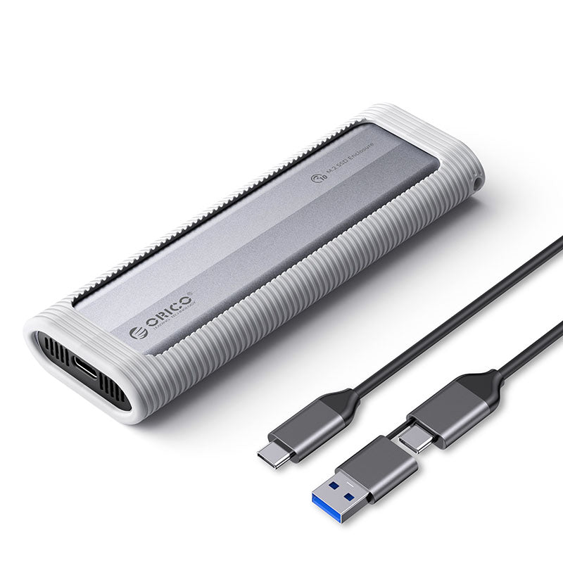 Orico M.2 SATA/ NVMe SSD Enclosure Dual Protocol (Grey) (AXM2S-G2)