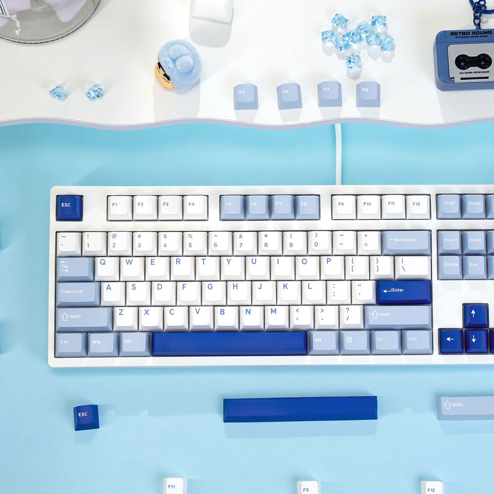 Akko Glacier 3108 V3 Wired Mechanical Keyboard (Akko Frost Pink)