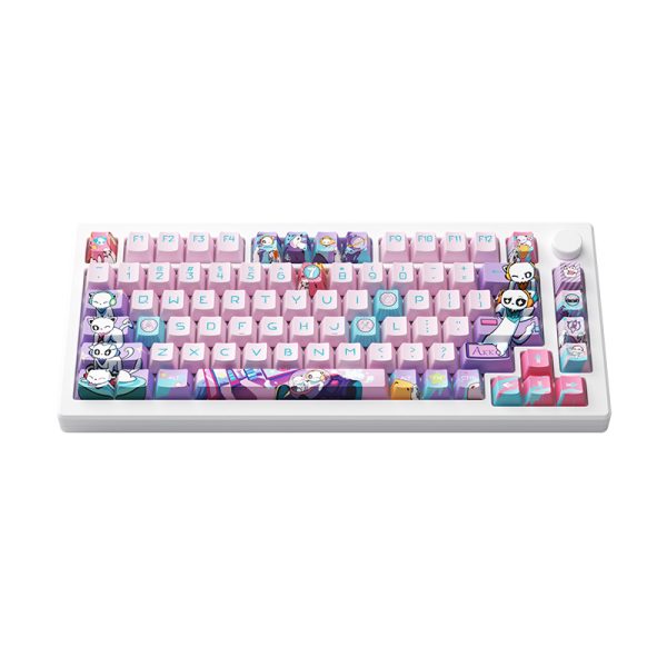 Akko 7TH Anniversary MOD007 PC RGB Hot-Swappable Mechanical Keyboard (Akko Cream Yellow Magnetic Switch)