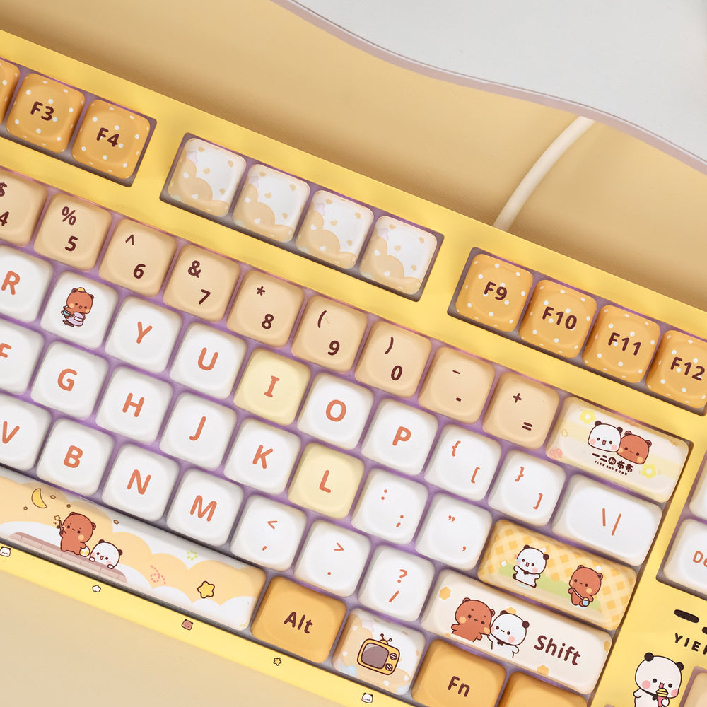 Akko Dudu and Bubu 3108 V3 Wired Mechanical Keyboard (Yellow)