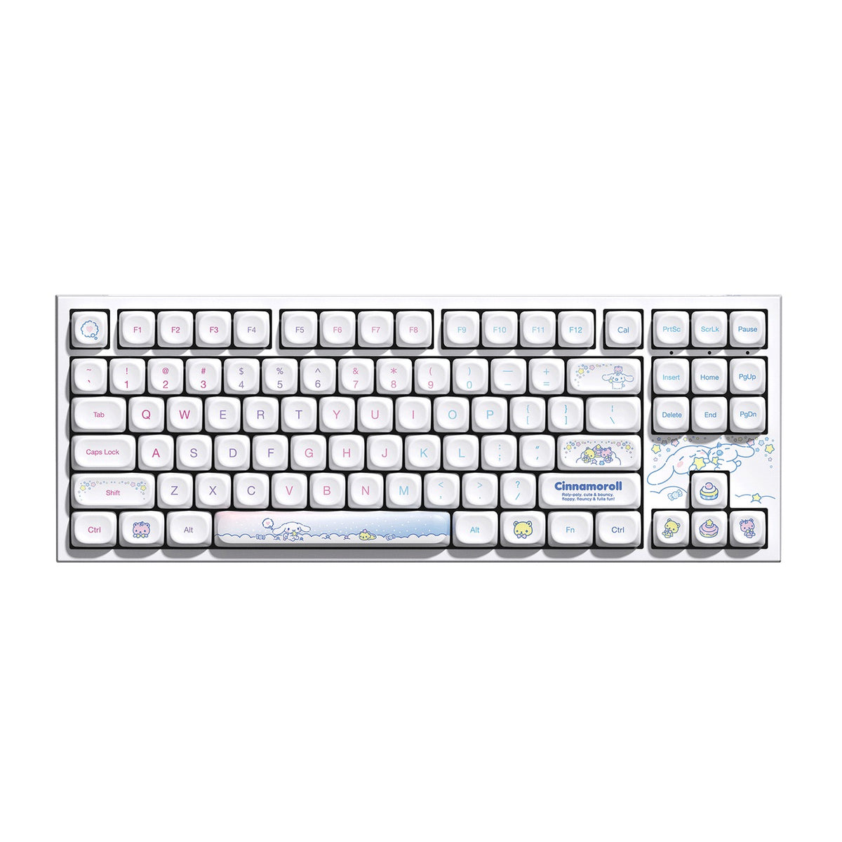 Akko Cinnamoroll 5087 V5 Multi-Mode RGB Hot-Swappable Mechanical Keyboard (Akko V3 Piano Pro Switch)