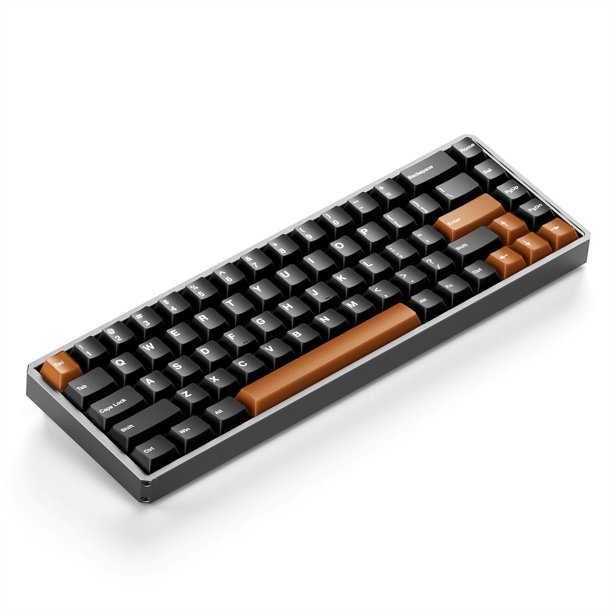 Akko MOD68 HE Aluminum Case Wireless ARGB Magnetic Keyboard (Misty Black & Brown)