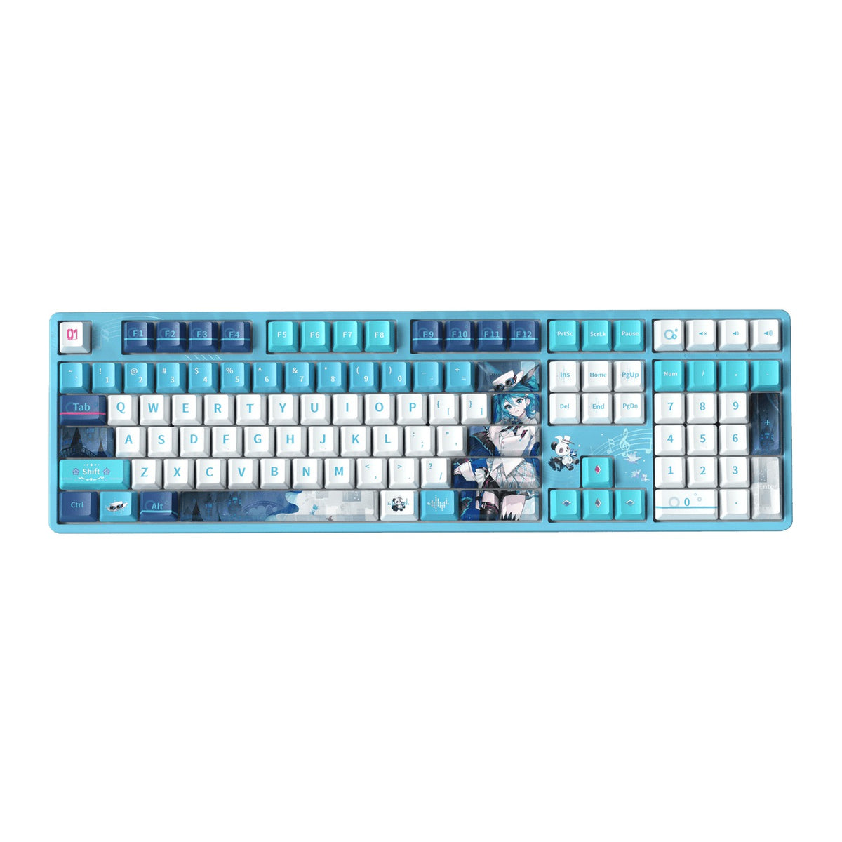 Akko Hatsune Miku With You 2025 5108 V5 Multi-Mode RGB Hot-Swappable Mechanical Keyboard