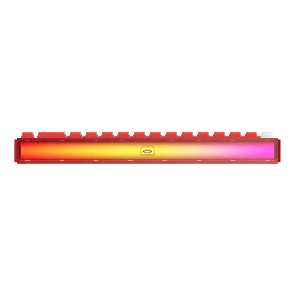 Akko Ray68 RGB Wired Mechanical Keyboard (Misty Red & White)