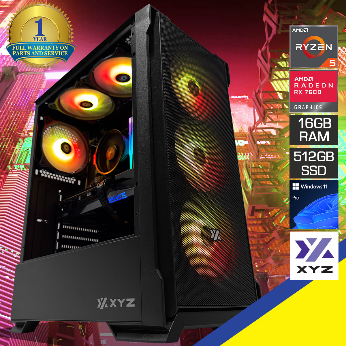 Alpha Airone 300 Black Desktop Gaming PC