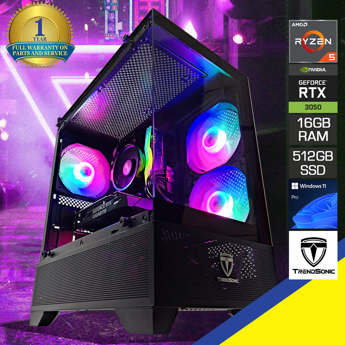 Alpha Eris TG Desktop Black Gaming PC