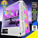 Alpha Hermes White Desktop Gaming PC | DataBlitz