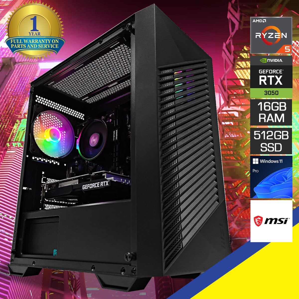 Alpha PRO Black Desktop Gaming PC