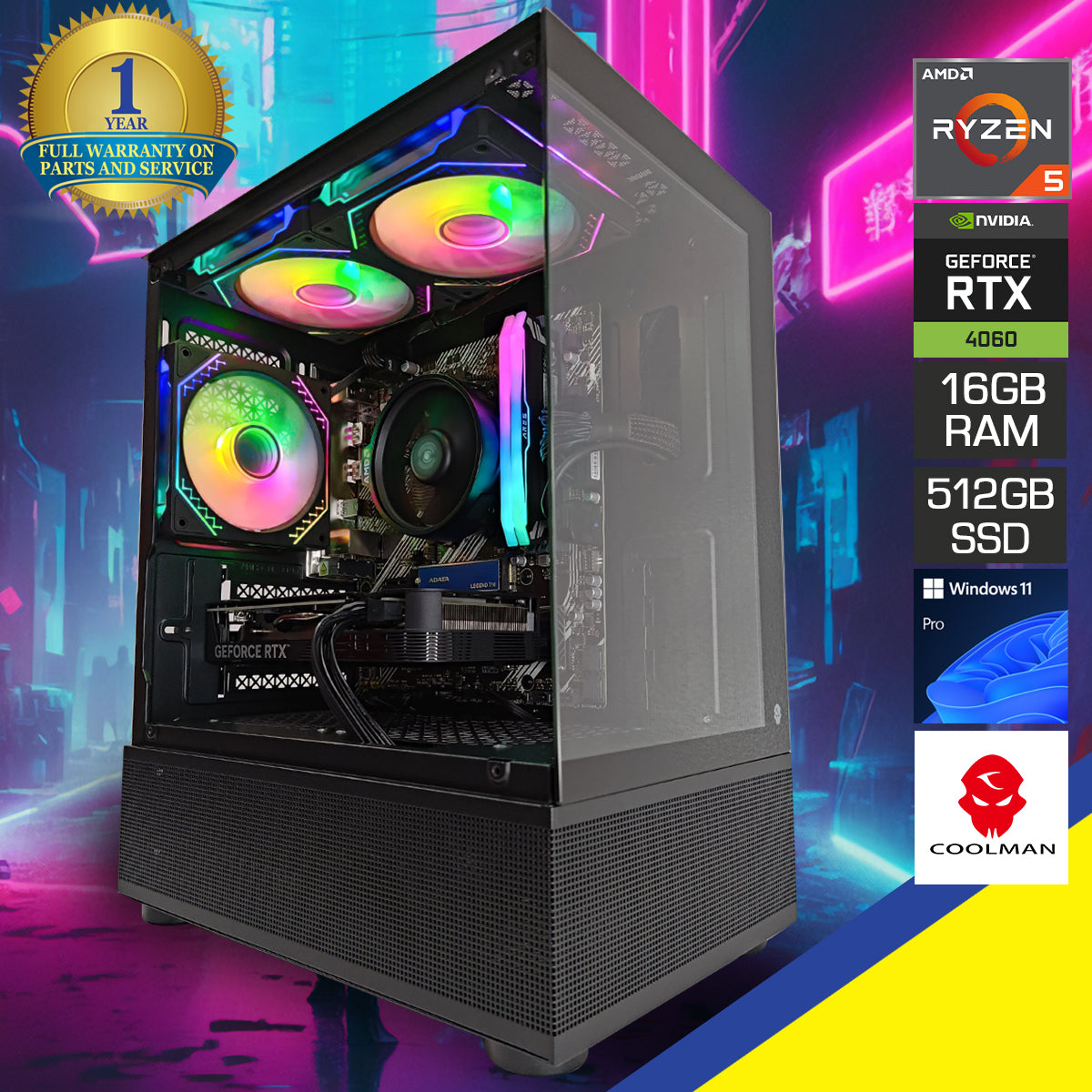 Alpha Reyna Black Desktop Gaming PC