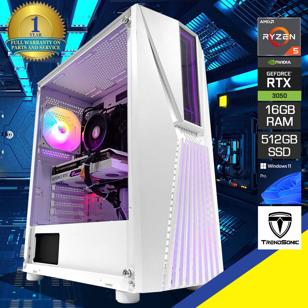 Alpha Vesta White Desktop Gaming PC