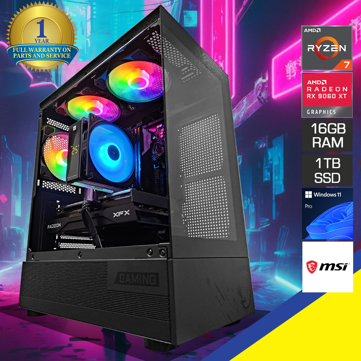 Aurora Pano Black Desktop Gaming PC