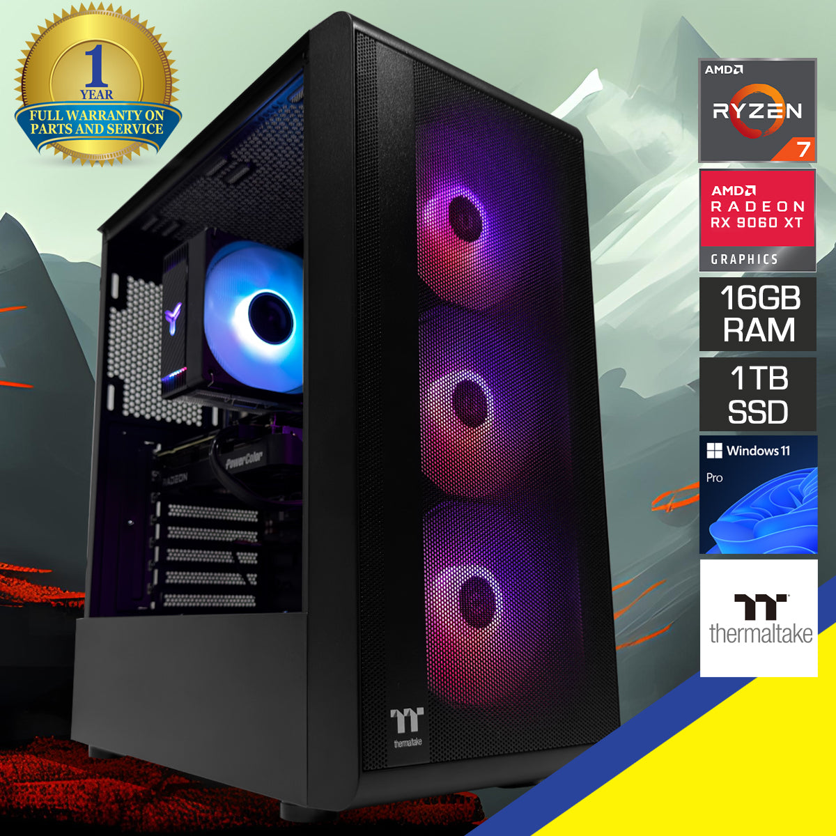 Aurora S200 TG Black Desktop Gaming PC