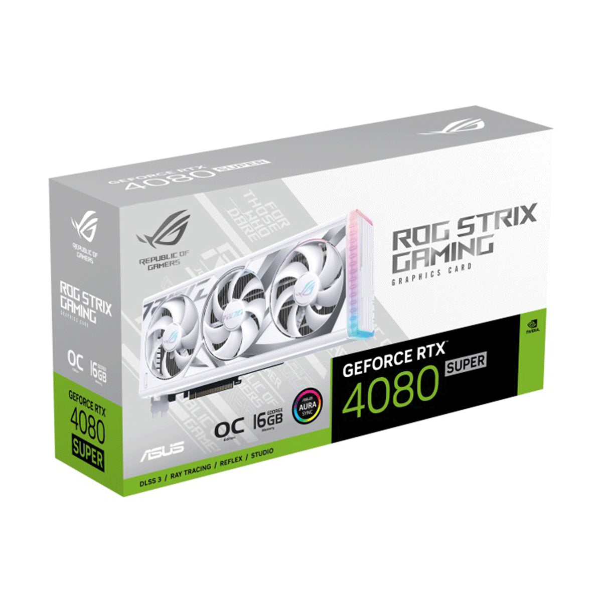 Asus ROG Strix Gaming Geforce RTX 4080 Super OC 16GB GDDR6X Graphics Card (White)