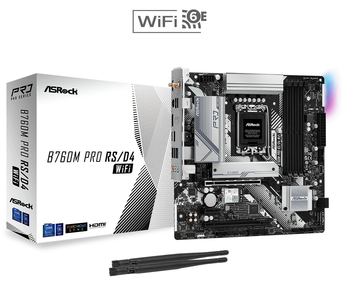 ASRock B760M Pro RS/D4 WiFi Motherboard